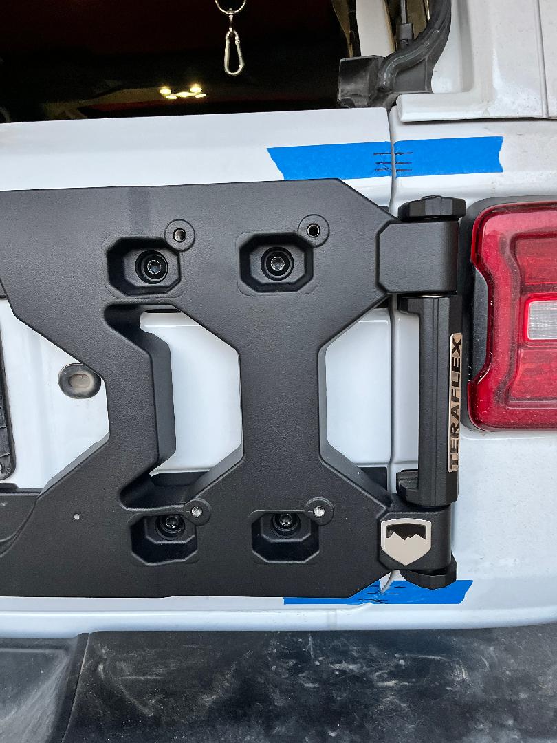 Teraflex Alpha HD Hinged Spare Tire Carrier Kit ( Part Number: 4838900)