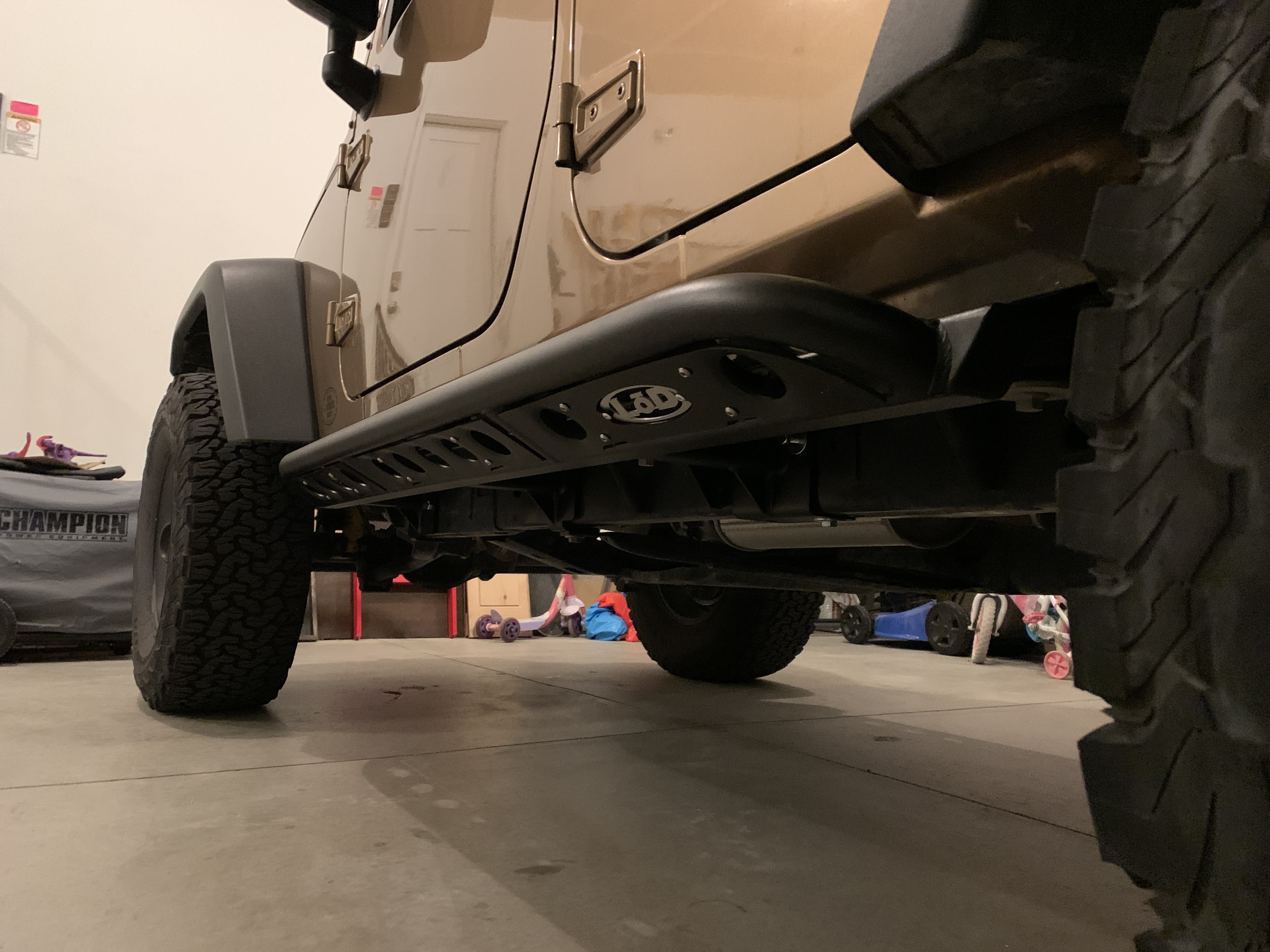 User Media for: LOD Signature Series Rock Sliders Black Texture - JK 4dr