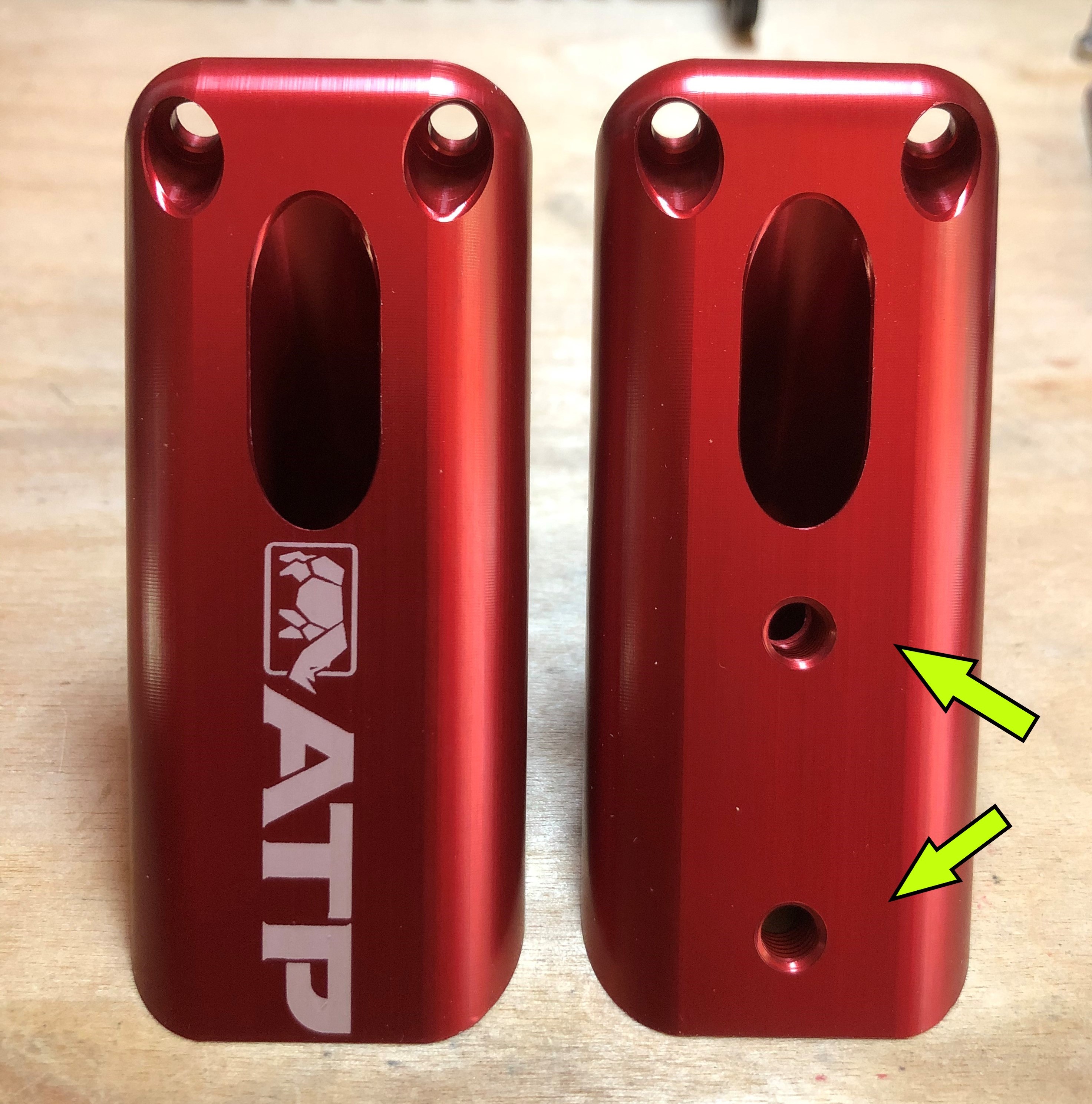 American Trail Products Billet Grab Handles - Red ( Part Number: 36180013R)