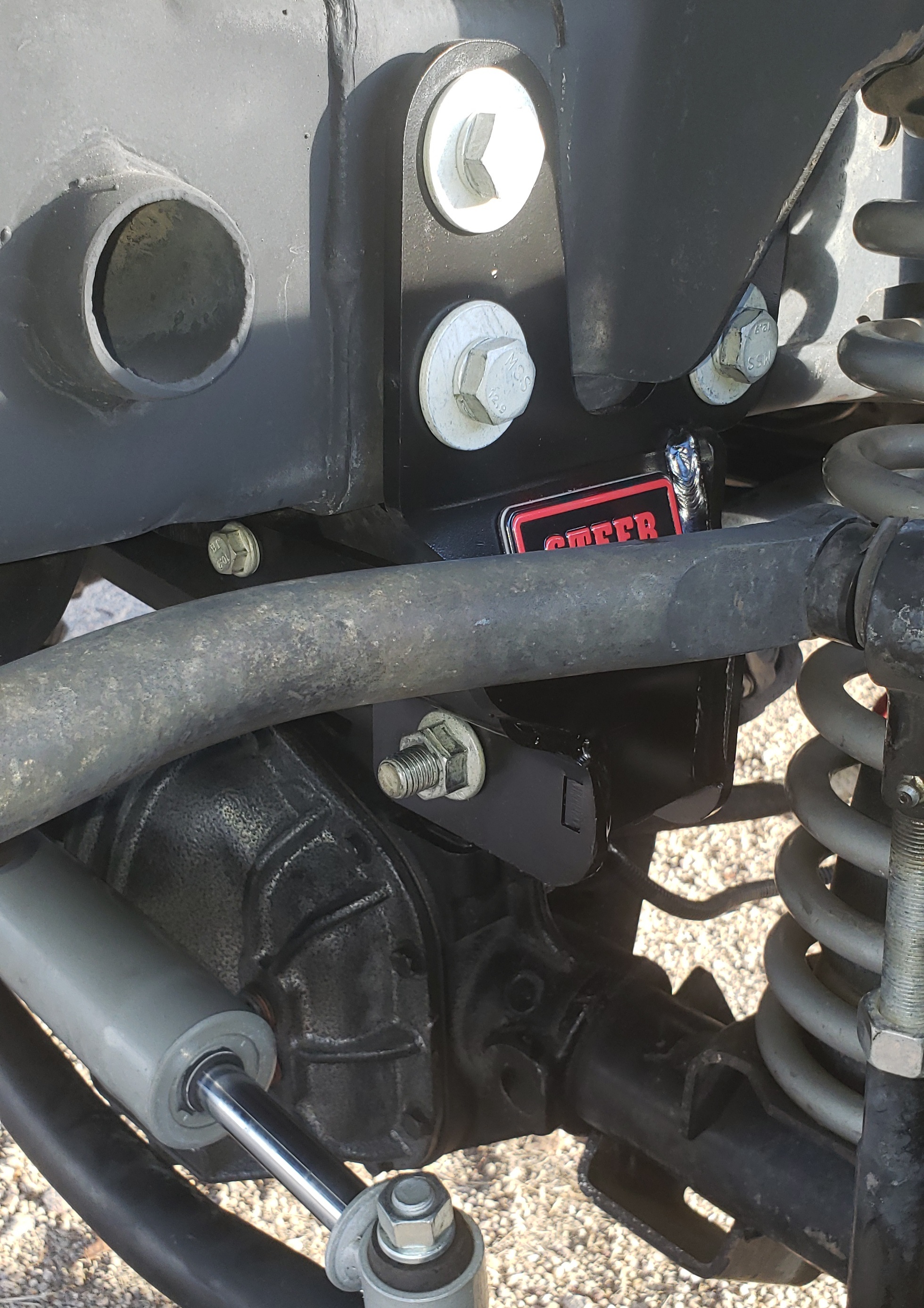 User Media for: Steer Smarts Yeti XD Sector Shaft Brace w/ Frame Side Track Bar Reinforcement Bracket - JK 