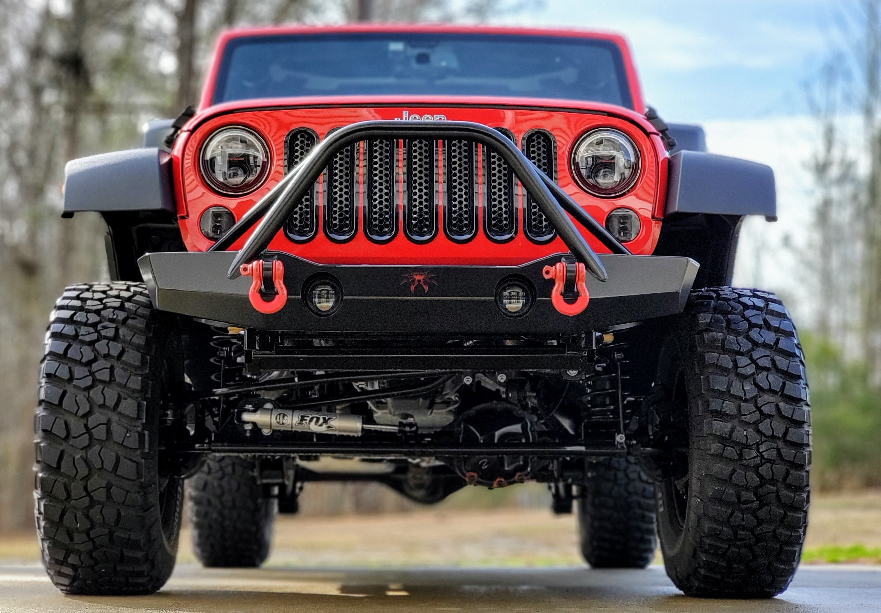User Media for: Poison Spyder Brawler MID Front Bumper w/Brawler Bar and Tabs Black - JK