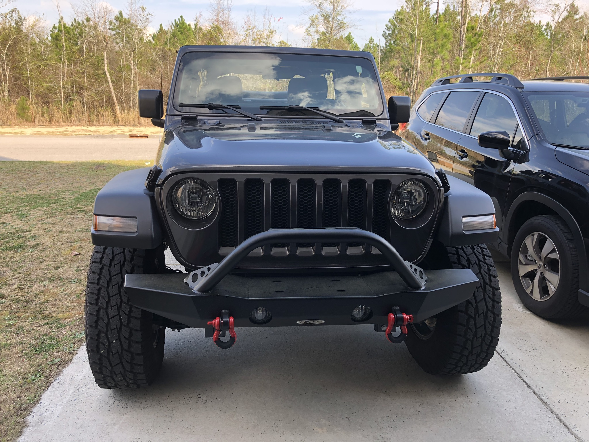 User Media for: LOD Destroyer Mid-Width Front Bumper w/ Bull Bar, Black Powder Coated  - JT/JL