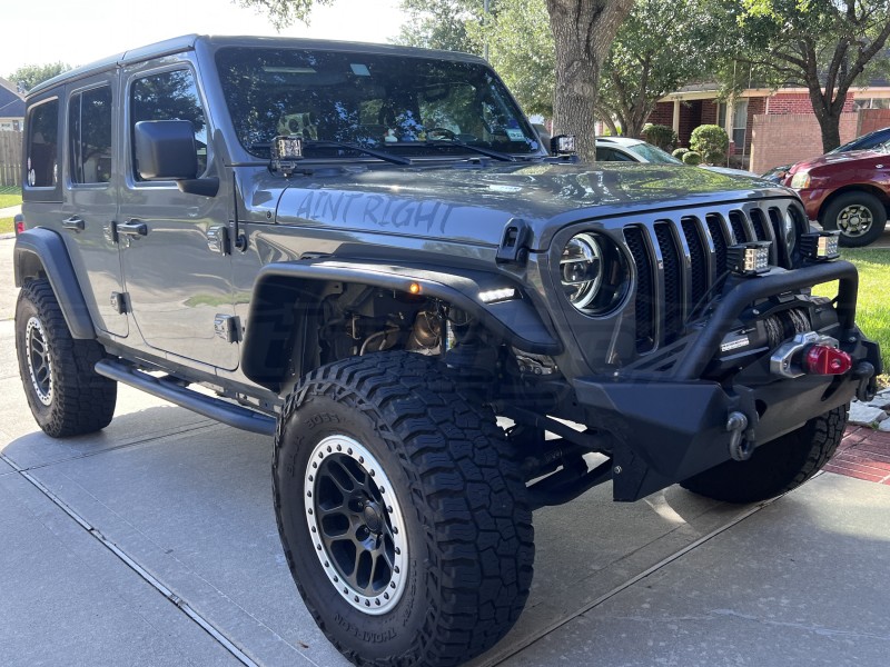 Bestop Granite Series Front Fender Flares Matte Black - Jeep Rubicon 