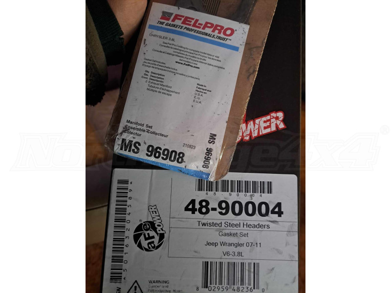 AFE Power Twisted Steel Header Gasket Kit (Part Number: 48-90004) User Media for: AFE Power Twisted Steel Header Gasket Kit - JK 2007-2011, 3.8L