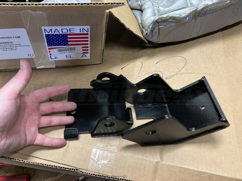 Rock Hard 4x4 Bolt-On Front and Rear Lower Control Arm Skid Plates (Part Number: RH-90515) User Media for: Rock Hard 4x4 Bolt-On Front and Rear Lower Control Arm Skid Plates - JL