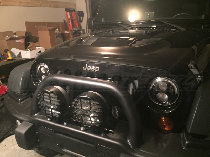 Jeep JK JW Speaker 8700 Evolution J Series Chrome Headlight Kit Pair