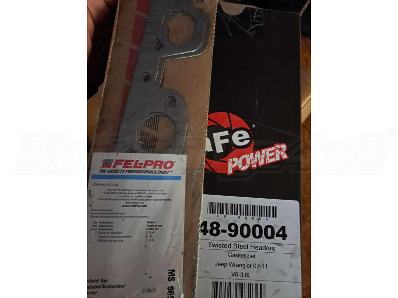 AFE Power Twisted Steel Header Gasket Kit (Part Number: 48-90004) User Media for: AFE Power Twisted Steel Header Gasket Kit - JK 2007-2011, 3.8L