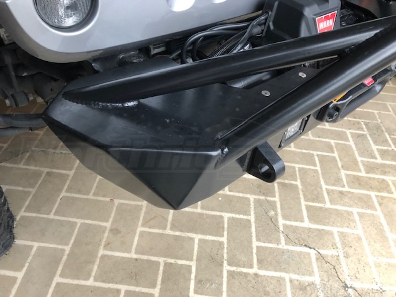Poison Spyder Bruiser Front Bumper w/ Brawler Bar & Shackle Tabs, Powder Coated (Part Number: 17-57-010DBTP1) User Media for: Poison Spyder Bruiser Front Bumper w/ Brawler Bar & Shackle Tabs, Powder Coated - JK