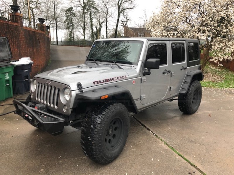 Poison Spyder Bruiser Front Bumper w/ Brawler Bar & Shackle Tabs, Powder Coated (Part Number: 17-57-010DBTP1) User Media for: Poison Spyder Bruiser Front Bumper w/ Brawler Bar & Shackle Tabs, Powder Coated - JK