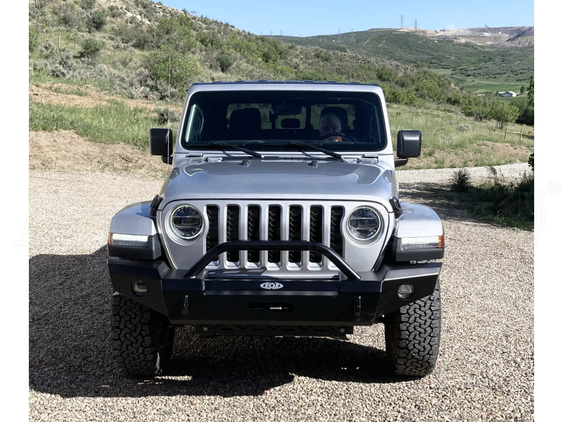 LOD Signature Series Full Width Front Bumper w/ Bull Bar Guard, Black Powder Coated ( Part Number: LODJFB1853) LOD Signature Series Full Width Front Bumper w/ Bull Bar Guard, Black Powder Coated ( Part Number: JFB1853)