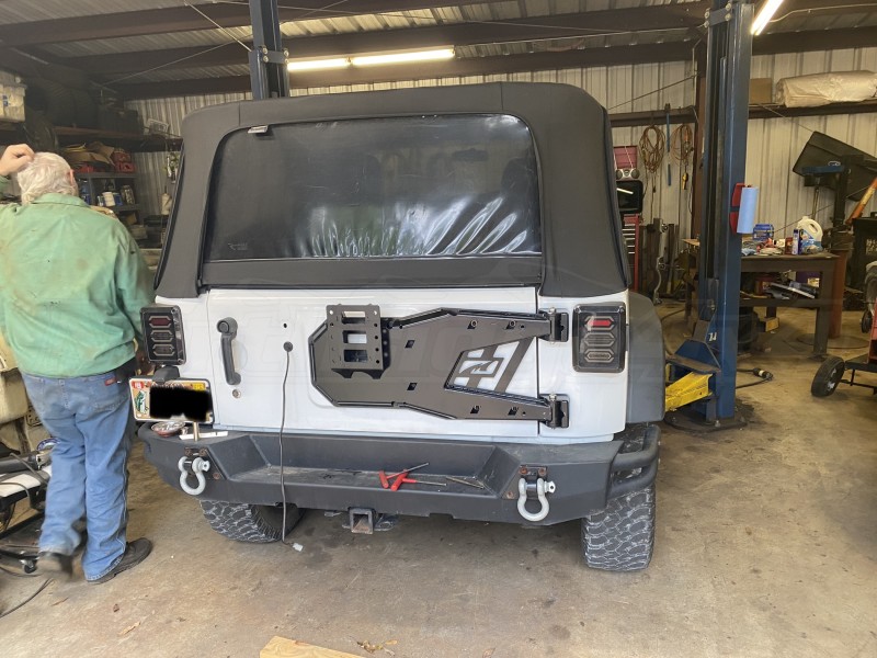 Motobilt Tire Carrier - Bare Steel (Part Number: MB1084) User Media for: Motobilt Tire Carrier - Bare Steel - JK