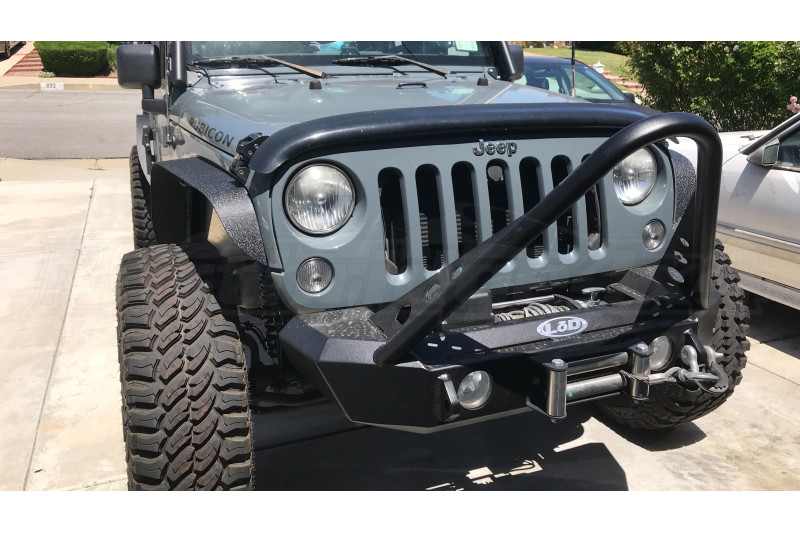 LOD Signature Series Shorty Front Bumper w/Stinger Black Powder Coated ( Part Number: LODJFB0761) LOD Signature Series Shorty Front Bumper w/Stinger Black Powder Coated ( Part Number: JFB0761)