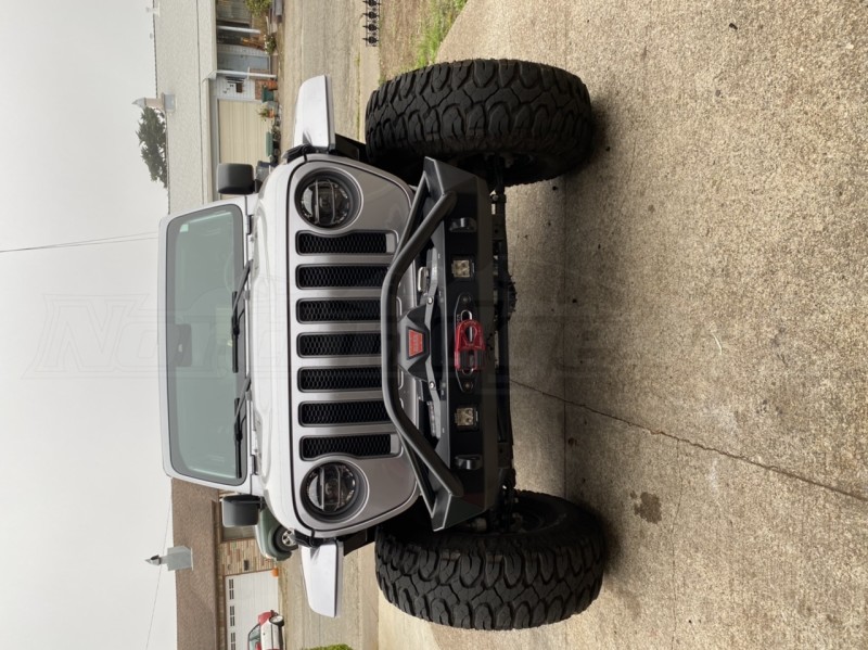 Poison Spyder Bruiser Front Bumper w/ Brawler Bar & Shackle Tabs, Powder Coated (Part Number: 19-57-010DBTP1) User Media for: Poison Spyder Bruiser Front Bumper w/ Brawler Bar & Shackle Tabs, Powder Coated - JT/JL