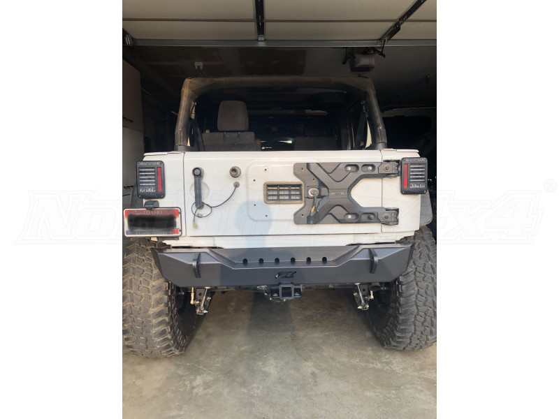 Motobilt Rear Stubby Bumper - Bare Steel (Part Number: MB1010) User Media for: Motobilt Rear Stubby Bumper - Bare Steel - JK