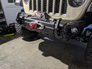 Rugged Ridge Arcus Front Stubby Bumper w/ Winch Tray and Tow Hooks  ( Part Number: 11549.04)