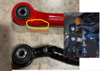 Steer Smarts Yeti XD Adjustable Rear Track Bar - Red ( Part Number: 75061001)