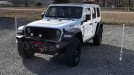 User Media for: Rock Hard 4x4 Patriot Series Full Width Aluminum Front Bumper w/Lowered Winch Mount, Black - JT/JL