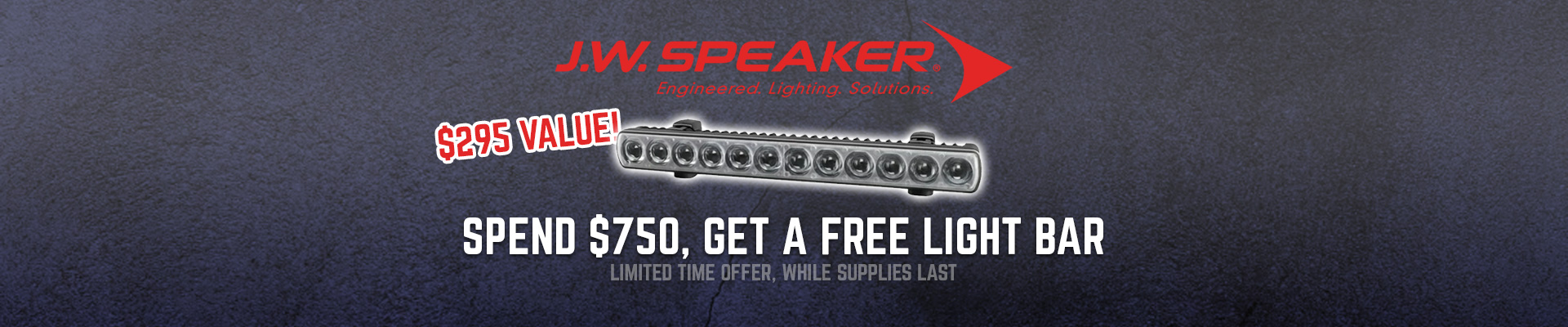 Spend $750, Get A Free Light Bar