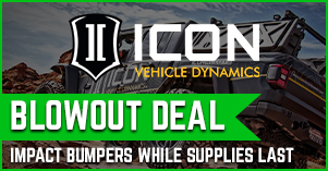 Icon impact bumpers blowout deal