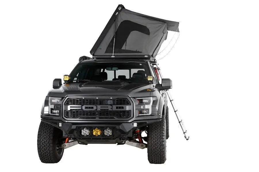 Overland Vehicle Systems Sidewinder aluminum side opening roof top tent