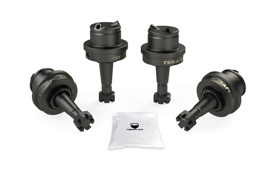 Teraflex HD Ball Joint Kit w/out Knurl - 2 Upper and 2 Lower for Jeep Wrangler JL and JT Gladiator