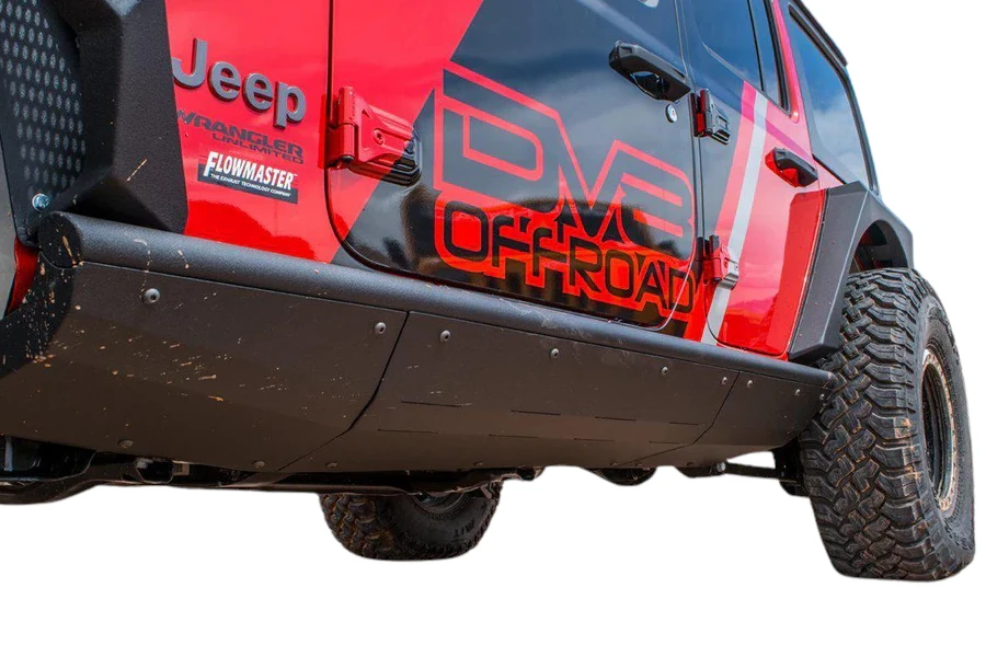 DV8 Offroad Boatside Rock Sliders, Pair JL 4Dr 2018-23