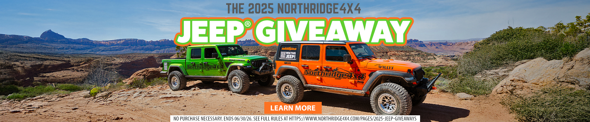 THE 2025 NORTHRIDGE4X4 JEEP GIVEAWAY