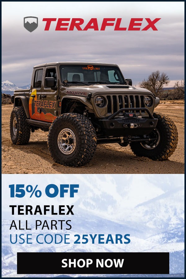TERAFLEX 15% OFF WITH CODE: 25YEARS
