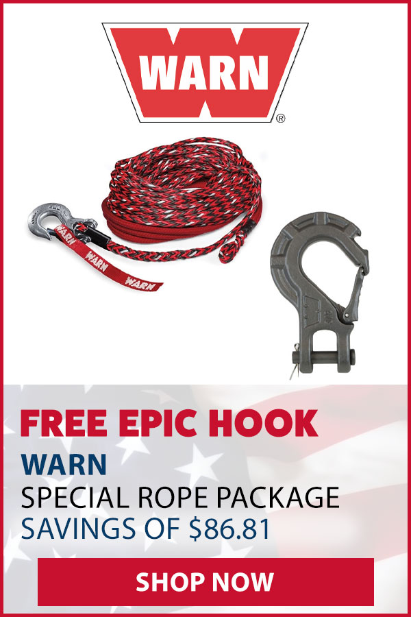 WARN FREE EPIC HOOK WITH PURCHASE