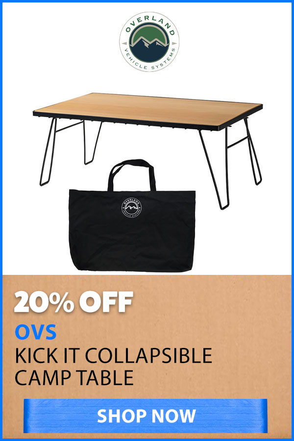 OVERLAND VEHICLE SYSTEMS CAMP TABLE 20% OFF