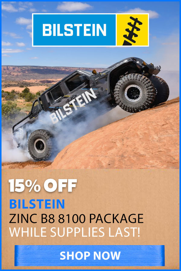 BILSTEIN 15% OFF ZINC B8 SHOCKS