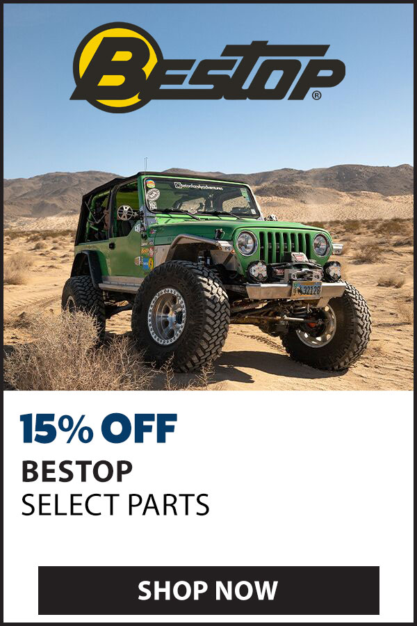 BESTOP 15% OFF SELECT PARTS