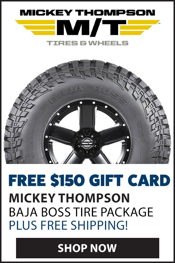 MICKEY THOMPSON $150 GIFT CARD AND FREE SHIPPING