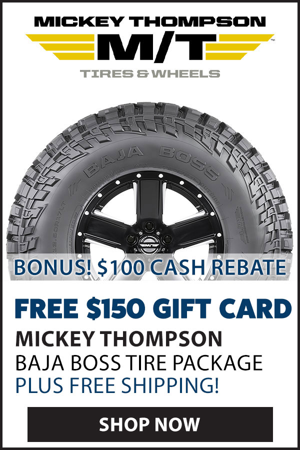 MICKEY THOMPSON $150 GIFT CARD AND FREE SHIPPING