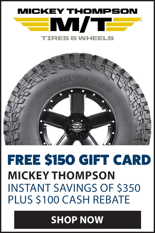 MICKEY THOMPSON $150 GIFT CARD AND FREE SHIPPING
