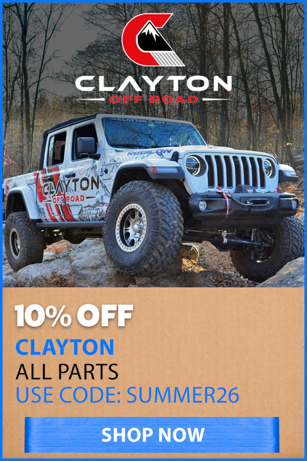 CLAYTON 10% OFF WITH CODE
