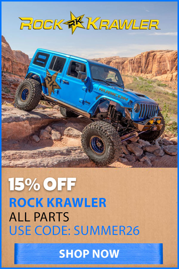 ROCK KRAWLER 15% OFF WITH CODE