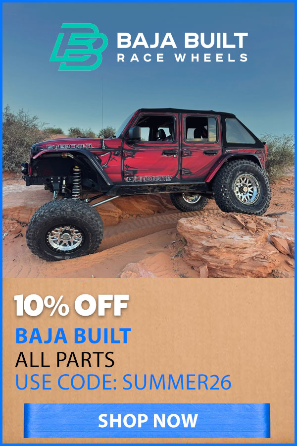 BAJA BUILT 10% OFF WITH CODE