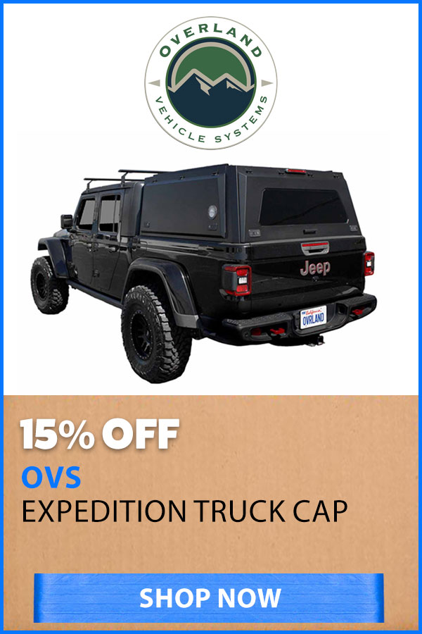 OVERLAND VEHICLE SYSTEMS TRUCK CAP 15% OFF
