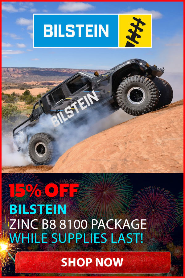 BILSTEIN 15% OFF ZINC B8 SHOCKS