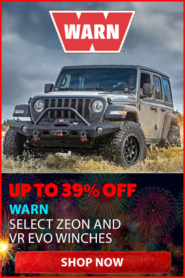 WARN UP TO 39% OFF SELECT WINCHES