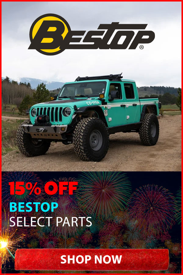 BESTOP 15% OFF SELECT TOPS