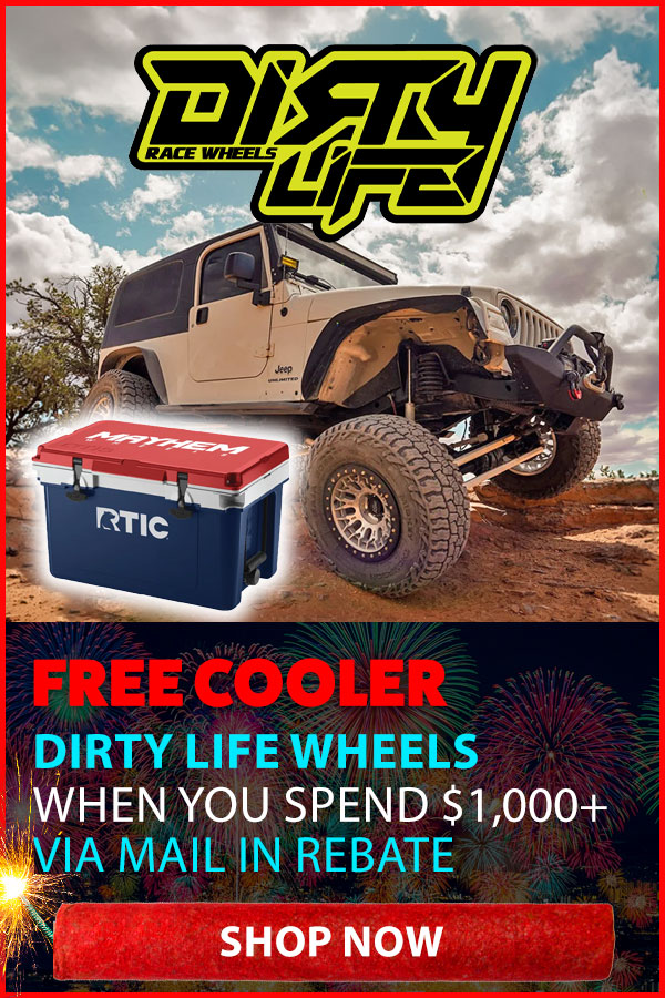 DIRTY LIFE FREE COOLER WITH ORDERS OVER $1,000