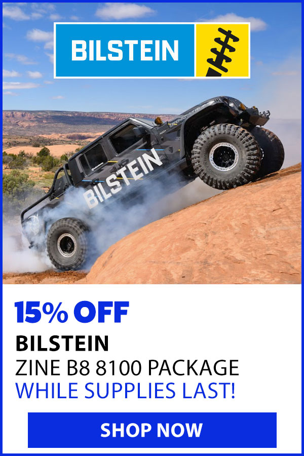 BILSTEIN 15% OFF ZINC B8 SHOCKS