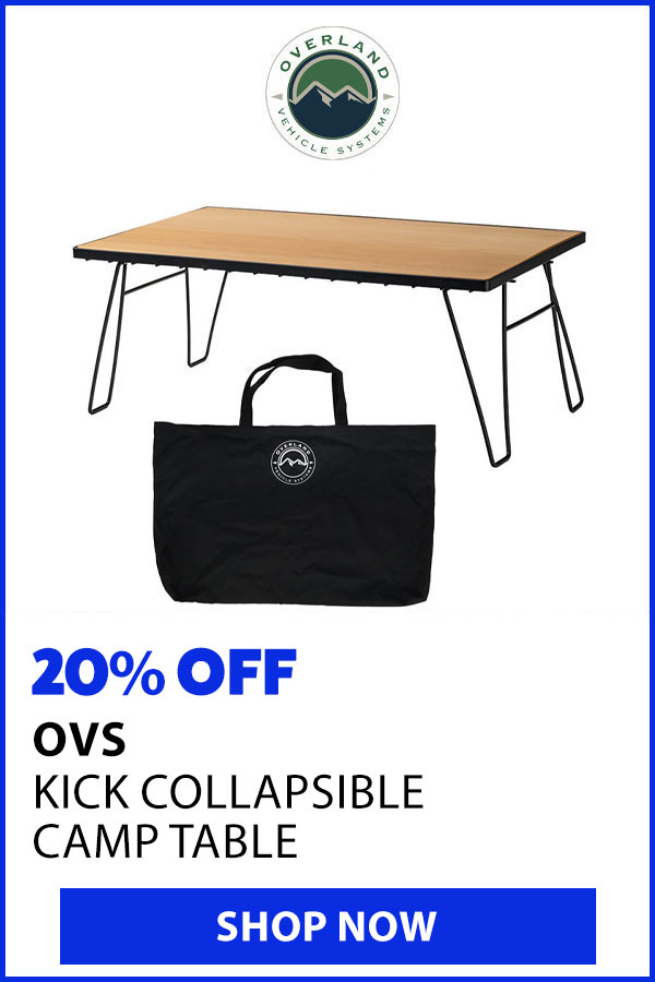 OVERLAND VEHICLE SYSTEMS CAMP TABLE 20% OFF