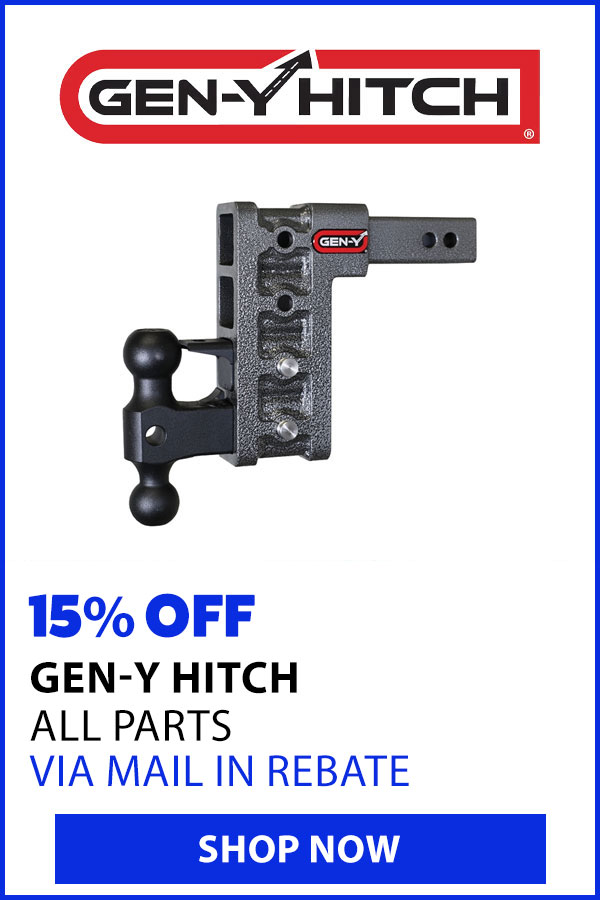 GEN-Y HITCH 15% MAIL IN REBATE