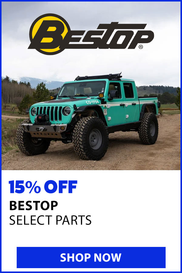 BESTOP 15% OFF SELECT TOPS