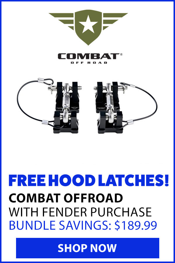 COMBAT OFFROAD FREE HOOD LATCHES WITH FENDER PURCHASE