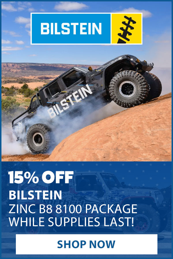 BILSTEIN 15% OFF ZINC B8 SHOCKS