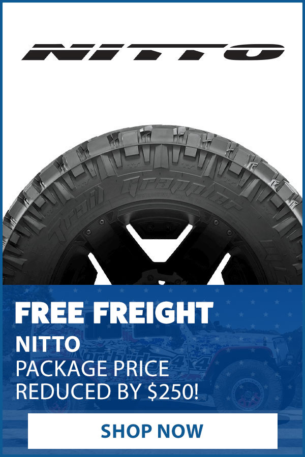 NITTO TIRE PACKAGE REDUCED BY $250